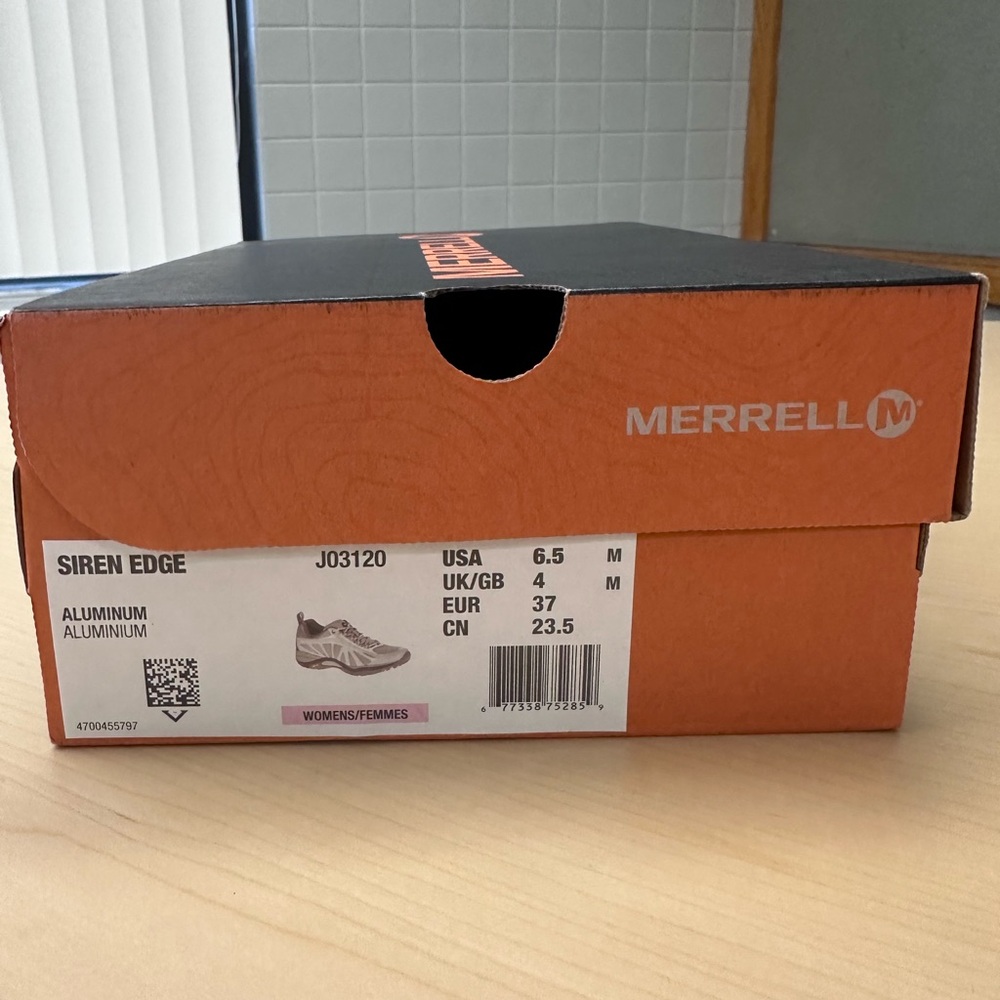 Merrell Siren Edge Athletic Shoes - Aluminum